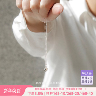 OSEWAYA锁骨链甜酷小方糖S925银项链少女蝴蝶结爱心水滴吊坠颈链