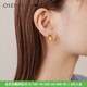 OSEWAYA耳夹无耳洞女简约小巧银豆耳扣金色气质新款 潮耳饰高级感