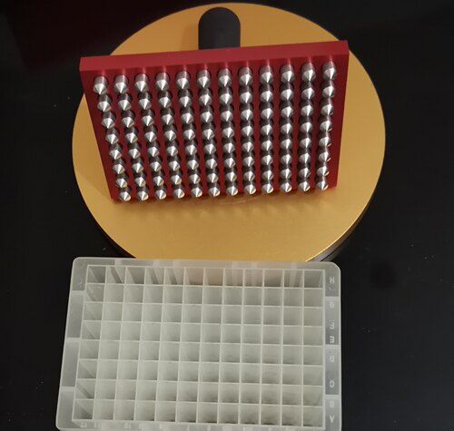 生命科学实验室96孔微孔板易穿刺铝箔膜快捷开孔器  整体高压蒸汽
