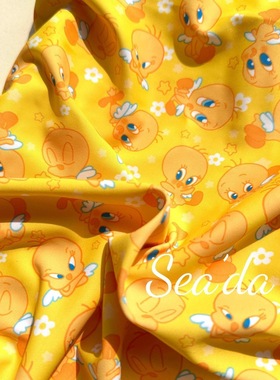 Sea’da【小黄鸭】2025新款黄色小鸭图案双层低开竞速连体泳衣