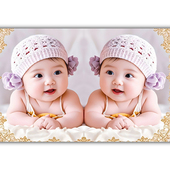 宝宝海报照片画报漂亮可爱男婴儿画像孕妇备孕胎教图片墙贴BB女宝