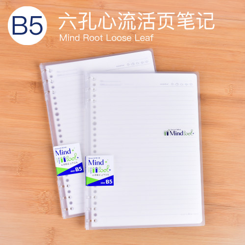 hornB5六孔透明磨砂活页记事本
