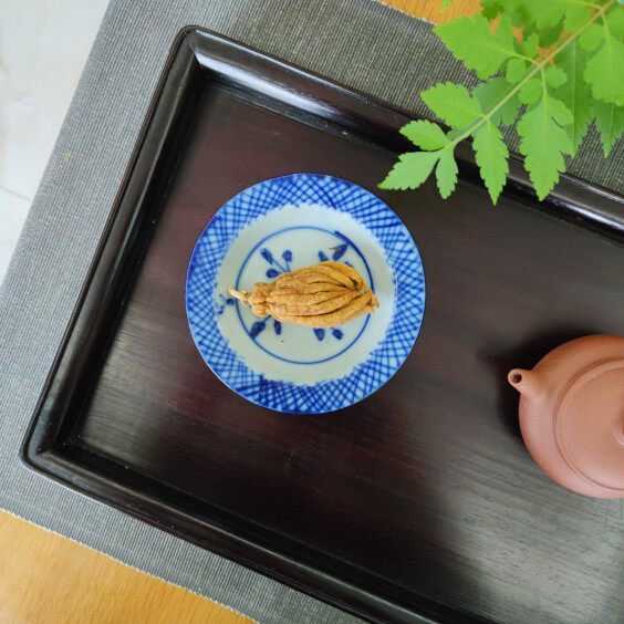 清代江南青花高足小盘茶果盘老物件古董瓷器艺术案头收纳摆件