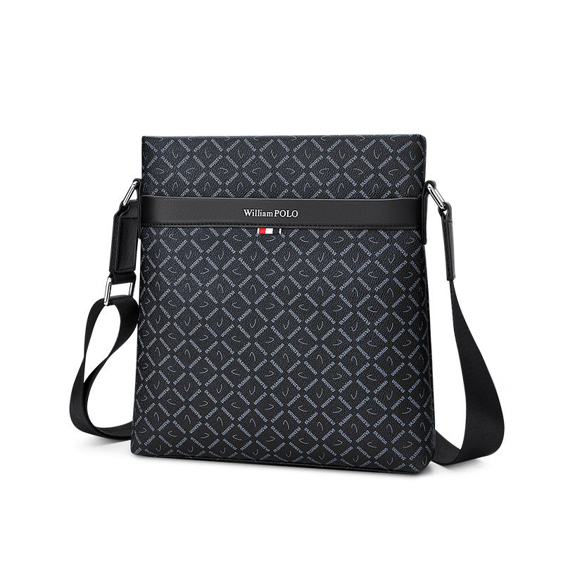 英皇保罗正品男包单肩包新潮竖款韩版商务休闲男士包包斜挎包背包