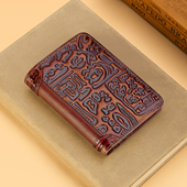 英皇保罗钱包男款 真皮卡包一体三折驾驶证零钱包复古皮夹子送爸爸