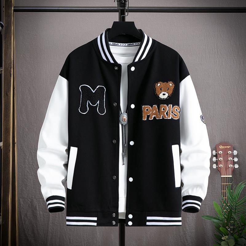 秋冬季棒球服外套男学生韩版夹克oversize宽松百搭上衣服装潮牌