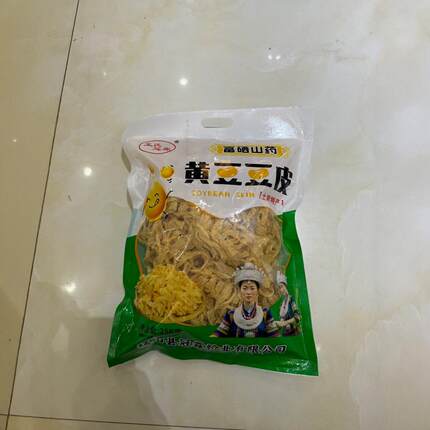 王氏冠霖富硒山药豆皮黄豆豆皮258g腐竹豆丝干豆制品火锅凉拌美食