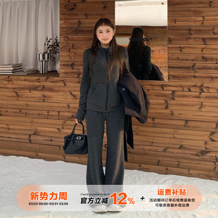 两件套 设计感显瘦百搭卫衣外套休闲裤 橘子树在哪儿韩系套装 女春季