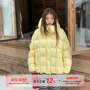 【限时价】橘子树在哪儿复古羽绒服女冬保暖休闲风百搭连帽厚外套