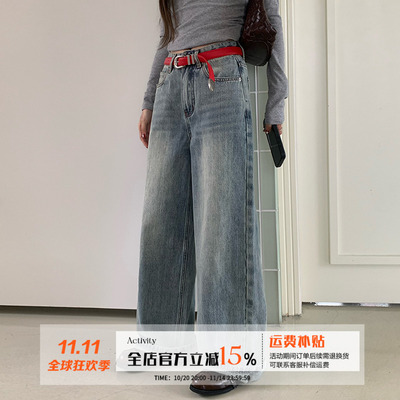 橘子树在哪儿美式做旧牛仔裤女秋