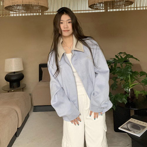 橘子树在哪儿麂皮飞行服外套