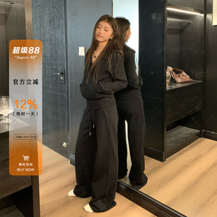 【价】橘子树在哪儿韩系套装女春秋运动卫衣外套休闲裤两件套