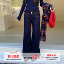 辣妹弹力百搭双扣裤 女秋季 橘子树在哪儿丹宁风牛仔裤 子 限时价