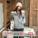 夹克 高级感显瘦气质冬装 橘子树在哪儿复古大翻领加绒外套冬季 女款