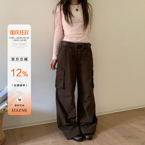 橘子树在哪儿美式复古工装裤女秋