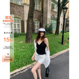 【价】橘子树在哪儿｜ OTEE白色牛仔短裤女夏显瘦卷边热裤
