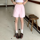 橘子树在哪儿高腰运动短裤女夏季设计感透气显瘦百搭休闲阔腿裤子