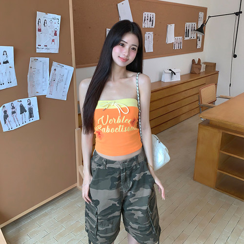 橘子树在哪儿多巴胺抹胸背心女夏