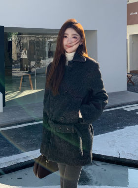 橘子树在哪儿韩系夹棉毛呢大衣女