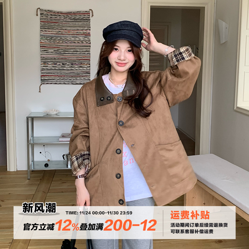 橘子树在哪儿两面可穿麂皮外套女