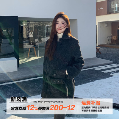 橘子树在哪儿韩系夹棉毛呢大衣女