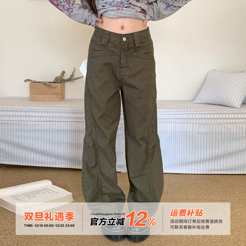 橘子树在哪儿美式复古牛仔裤女夏