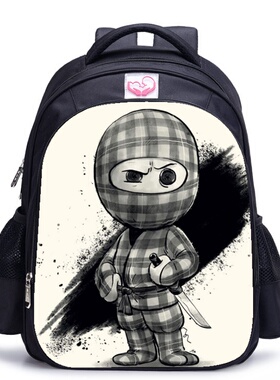新款Ninja Kidz 小忍者书包 Payton 卡通印花 轻便护脊学生双肩包