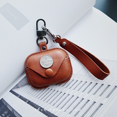 复古棕六便士AirPods软壳保护套