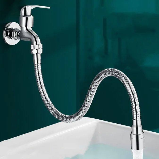 家用厨房水龙头延伸器防溅水卫生间不锈钢通用嘴万向接头加长软管