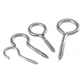 304不锈钢羊眼自攻螺丝吊环自攻螺钉带圈钩形环形手拧螺丝M3M4M5