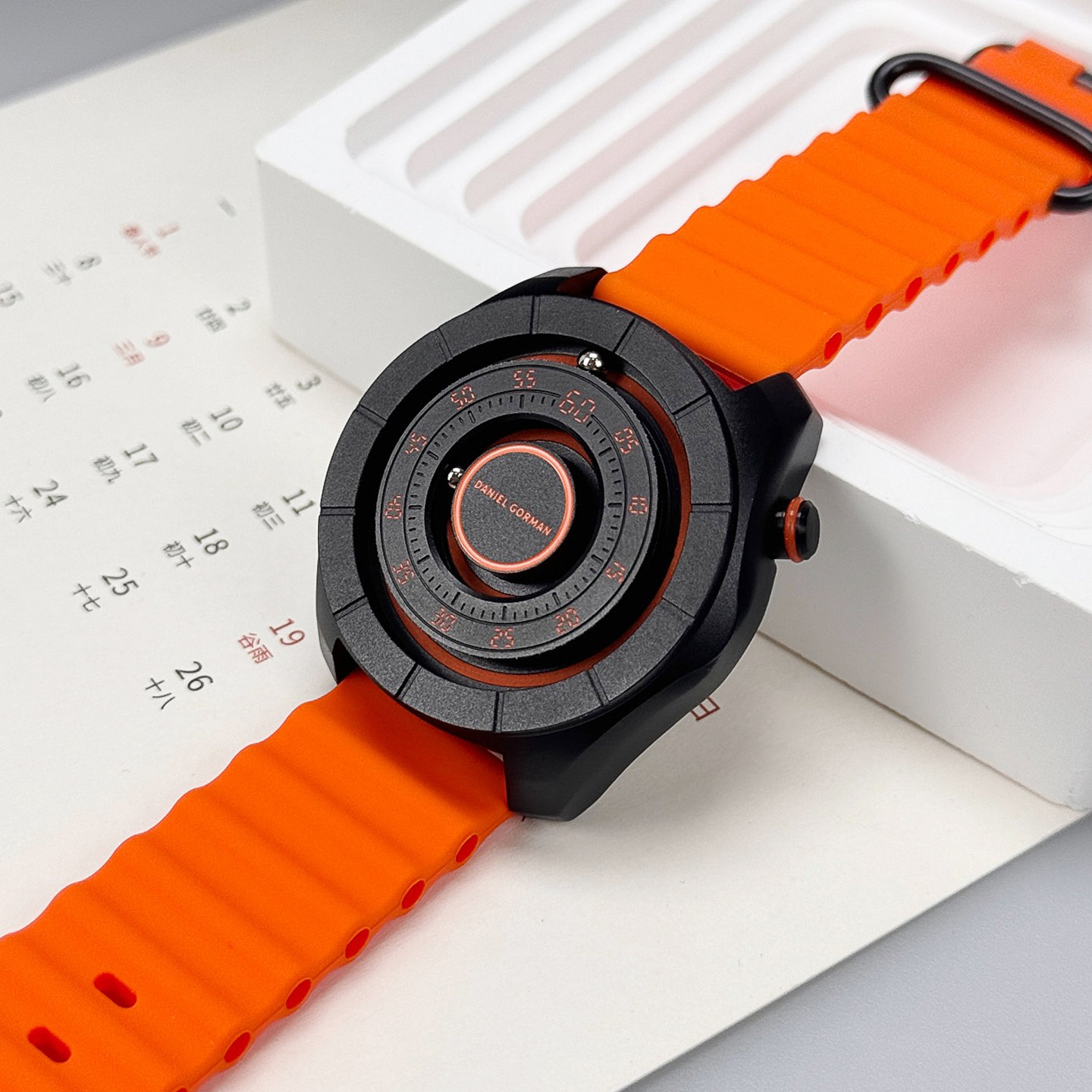 磁力悬浮情侣手表黑科技无镜面强夜光个性潮流运动防水送男友礼物