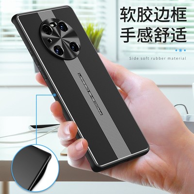 华为mate40pro手机壳meta4opro新款NOH-AN00全包围镜头meto金属磨砂套mt车载mite自带磁吸铁片简约创意潮外壳