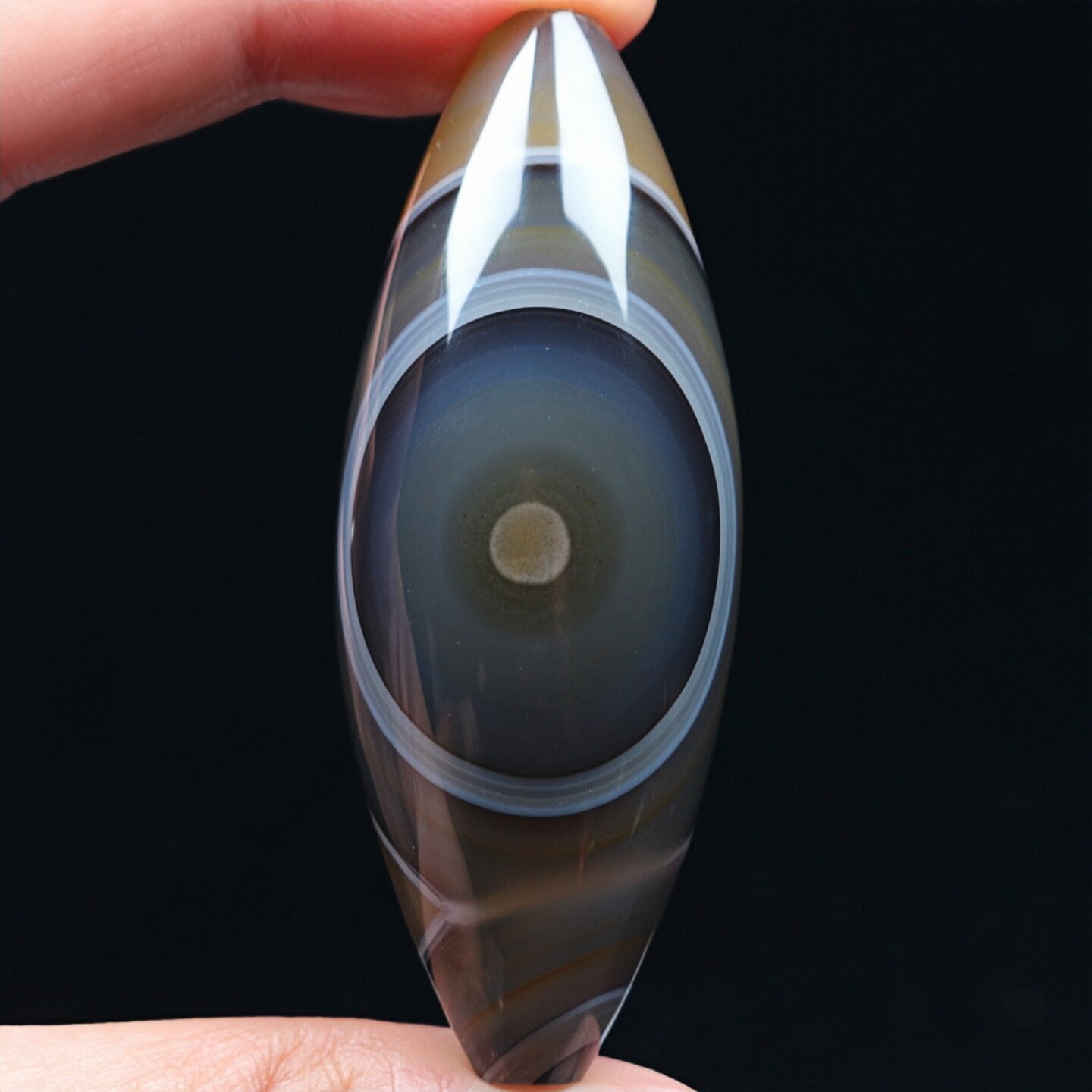 巴西玛瑙套线一眼天珠吊坠项坠巴玉天眼锁骨挂件供珠