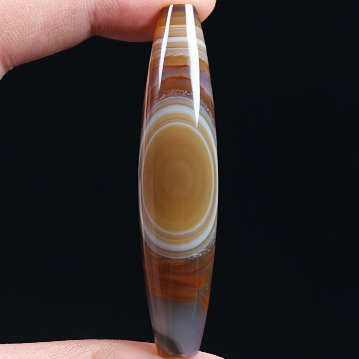 巴西玛瑙一眼珠子吊坠巴玉天眼天眼锁骨挂件