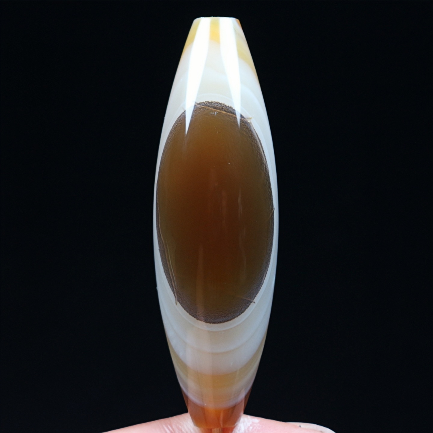 巴西玛瑙一眼天珠吊坠项坠巴玉天眼锁骨挂件腕珠