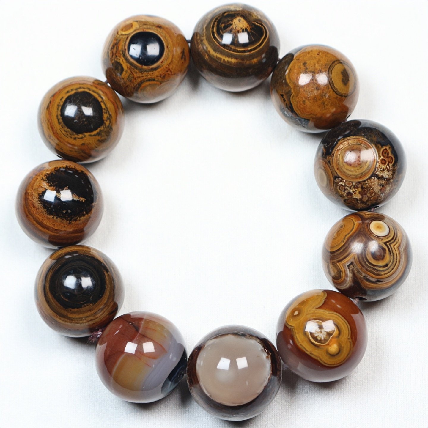 蒙天珠圆珠手串九眼石页岩天眼石多宝念珠佛珠,珠宝/钻石/翡翠,颈饰,淘宝优惠券,粉丝福利购,淘宝优惠卷