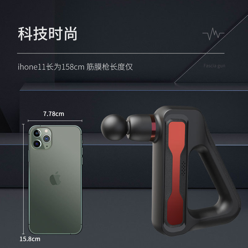 颈膜抢筋膜枪肌肉放松器电动按摩枪跨境健身棒家用震动按摩仪工厂
