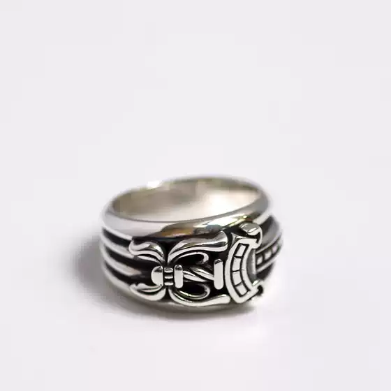 Yixiu Old Silversmith S925 Sterling Silver Holy Sword Ring Punk Trendy Ring Couple Ring