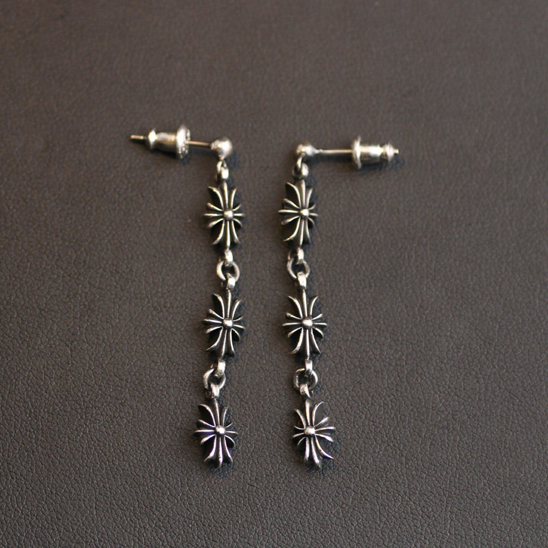 一休老银匠S925纯银 三米字耳钉 耳坠 潮流朋克风格 男女款,饰品/流行首饰/时尚饰品新,耳钉,淘宝优惠券,粉丝福利购,淘宝优惠卷