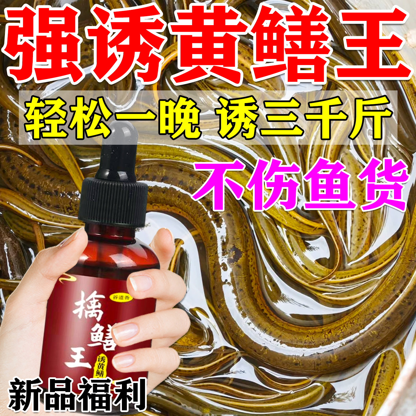 黄鳝专用诱饵抓鳝鱼饵料捕捉黄蟮泥鳅鳝鱼王神器诱食剂小药爆笼饵