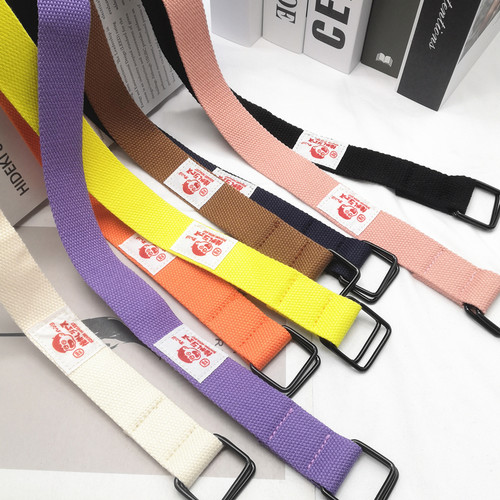 原创卡通配西装细窄小众帆布腰带