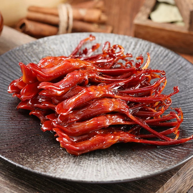 藤桥牌温州特产宿舍零食小吃熟食大卫鸭舌120g*3