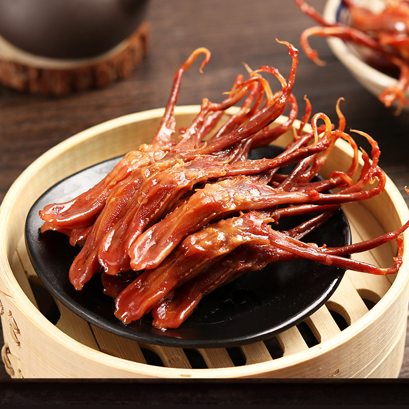 【蜜蜂惊喜社】藤桥牌温州特产小吃冷冻精品生鸭舌头凉菜218g