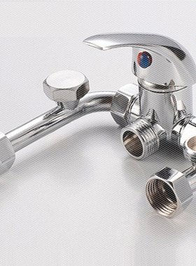 U型电热水器混水阀明装开关淋浴器通用分水冷热混合出水龙