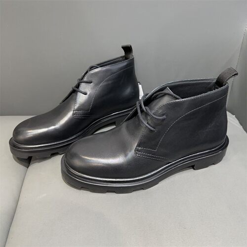Massimo Dutti 杜狄正品狩猎风牛皮马丁靴系带中帮男士皮鞋2084