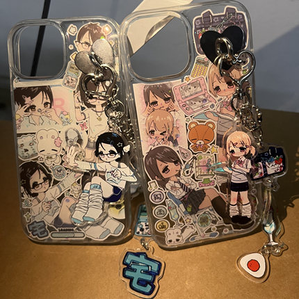 千禧古早风辣妹贴纸挂链适用华为mate80/70pro手机壳60/50/40/20x/30/p80/70/p60Art/p50/p40