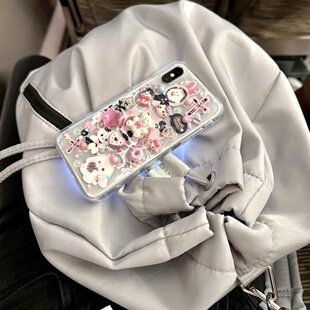 手工可爱熊贴纸辣妹适用vivos19pro手机壳s18 s16 s17 s10 s15 y78 s12 y76s y52s y33s y77