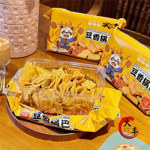 大纯丰豆香锅巴牛排味300g零食