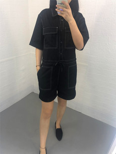 收腰女式 HUOP327C 连体裤 韩版 工装 新款 衣短裤 米蔻百家好夏季
