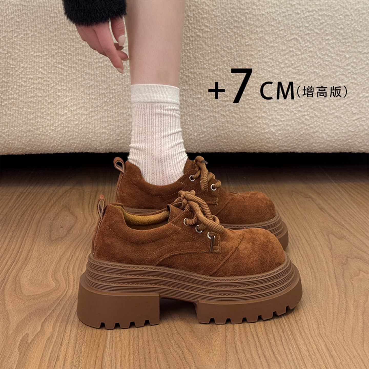 永希女鞋小个子复古巨好看小皮鞋